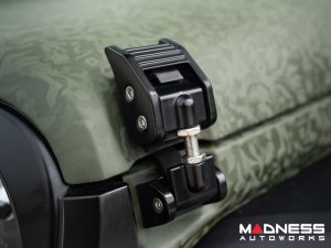 Jeep Gladiator JT Hood Catch Kit - Black Aluminum